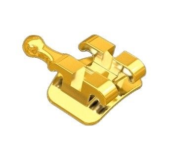 0.022/0.018 Tamanho da ranhura DTC Ortodontia Dental Brackets Revestidos de Ouro Brace Ortho Fabric