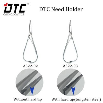 DTC Hard Tip Dental Needle Holder Material ortodôntico essencial para tratamento preciso
