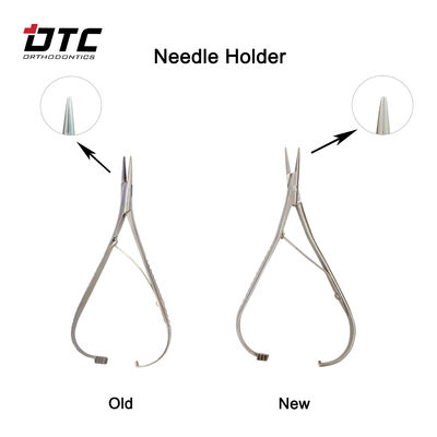 Com certificação CE Classe I DTC Ortho Dental Plier Needle Holder com dura
