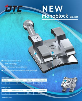 Mini DTC Ortodontia Ortodôntica Brackets Metal Brace Ortodo Tecido para Roth / MBT Performance