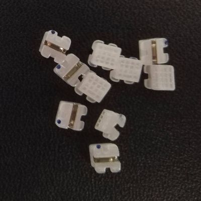 DTC Brackets Cerâmicos para Braces Ortodônticos Claros CE ISO Certificado 3 Anos