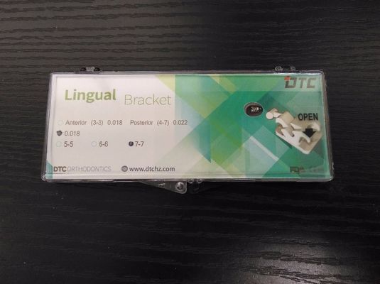 CE padrão de proteção de metal ortodôntica bracket lingual