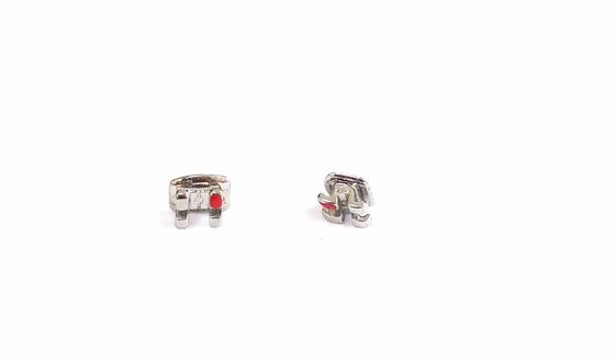 Mini/Standard 0.022''/0.018'' MIM Technology Brackets metálicos ortodônticos com base de malha