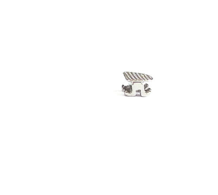 Mini/Standard 0.022''/0.018'' MIM Technology Brackets metálicos ortodônticos com base de malha
