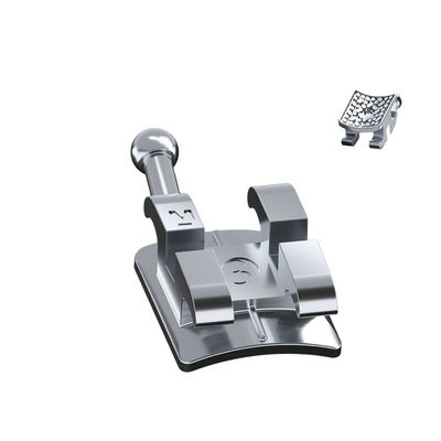 DTC Mim Monoblock Bracket Dental Laser Ortodôntico MBT Roth Metal Brace com 3W/Hook