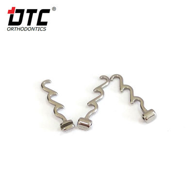 0.018'/0.022' DTC Ortodontia Dentária Gancho Crimpavel de Aço Inoxidável Curto Gancho Longo ou Espiral