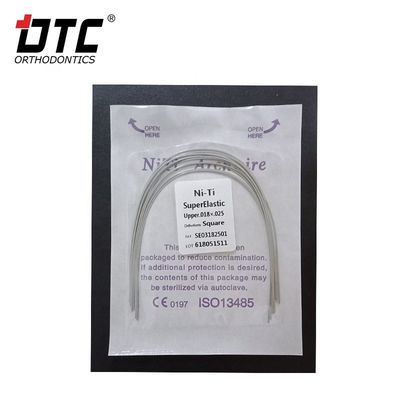 Correção ortodôntica com DTC Round NiTi Oval Square Arch Wire e Certificação CE
