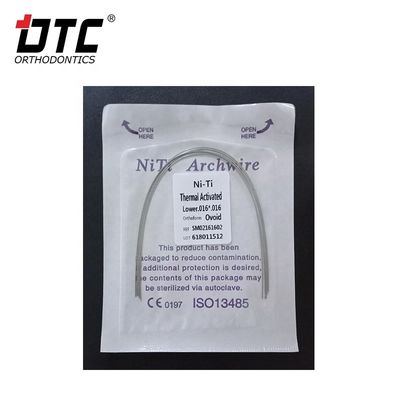 Correção ortodôntica com DTC Round NiTi Oval Square Arch Wire e Certificação CE