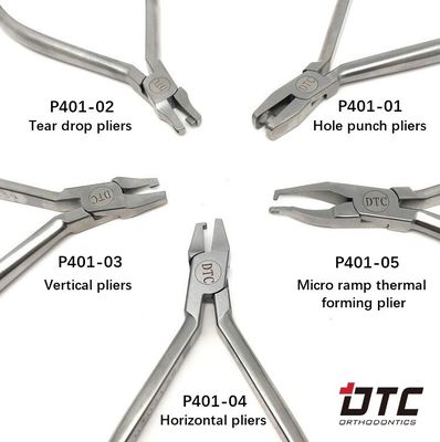 Aço inoxidável DTC Ortodontia Dentária Micro rampa térmica formando Clear Aligner pinças